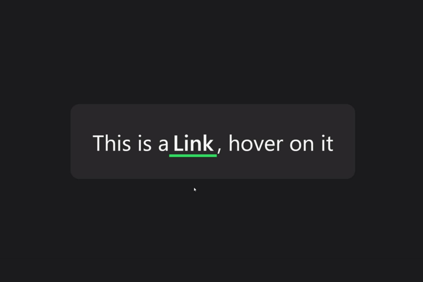 Animated Link Hover Component